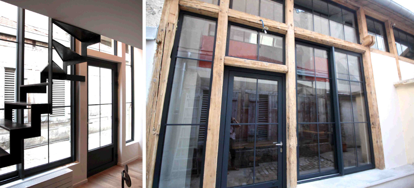 Julie Drevet Architecte d'intérieur Designer : 	CHAPEAU ROUGE - RÉNOVATION D'UN BÂTIMENT ANCIEN POUR LA CRÉATION D'UNE LOCATION DE TOURISME